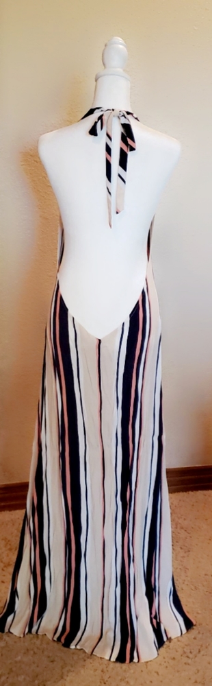 Beautiful backless halter maxi dress.
